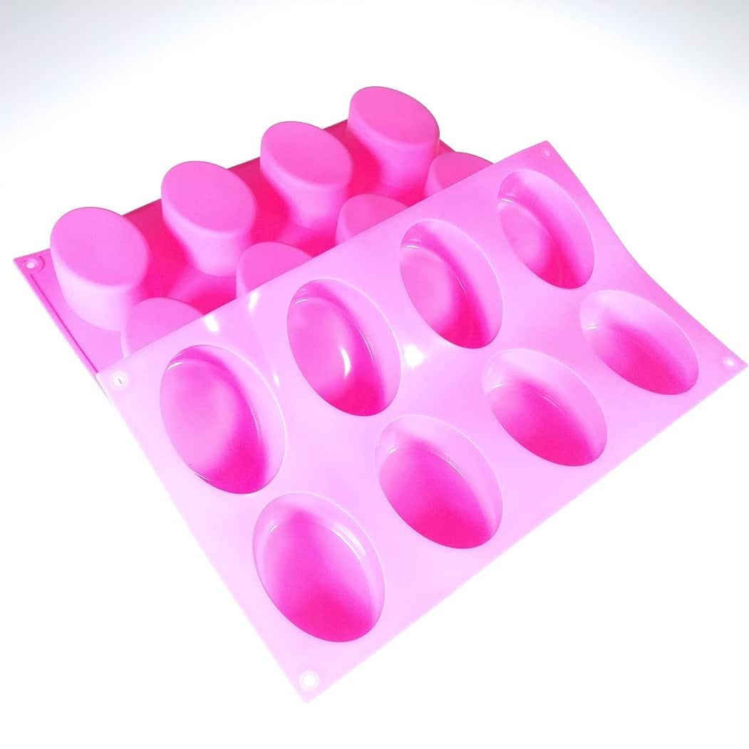 Oval Silicone Mould - 8 Cavity - Little Green Workshops