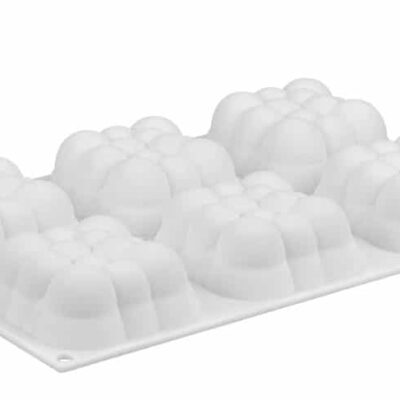 3D Bubble Cloud silicone Mould flat