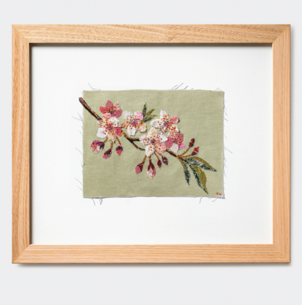 Cherry Blossom Slow Stitching Kit - Little Green Workshops