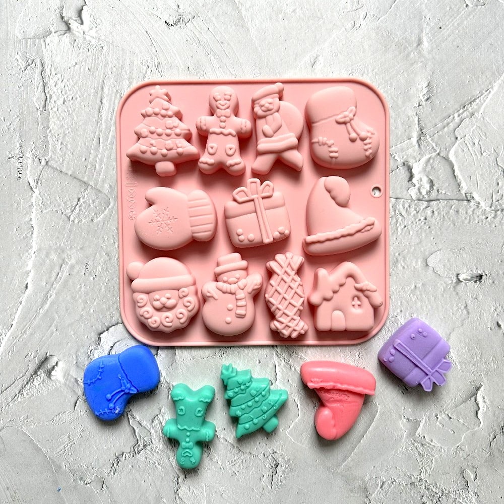 Christmas Festive Silicone Mould - Little Green Workshops