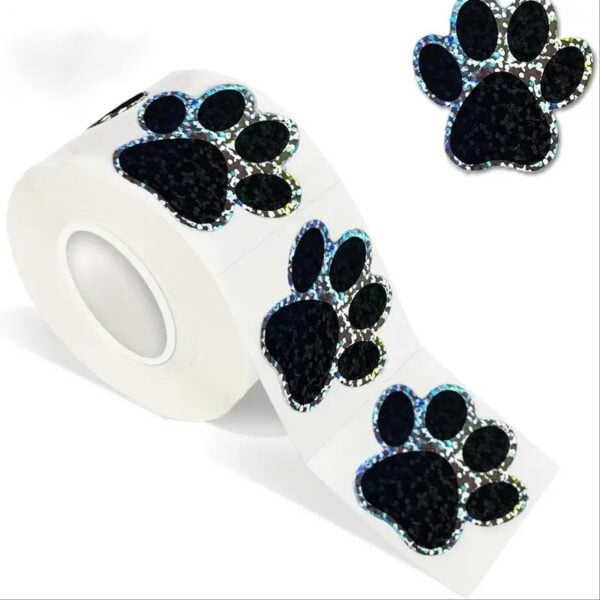 Dog Paws Hologram Black