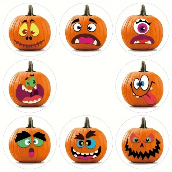 Halloween Pumpkin Stickers1